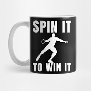 Mens Discus Spin To Win Athlete Gift Mug